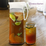 Fusepour beverage pitcher for iced tea drinks