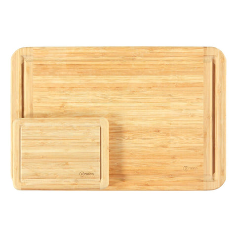 1 small and 1 extra large bamboo cutting boards