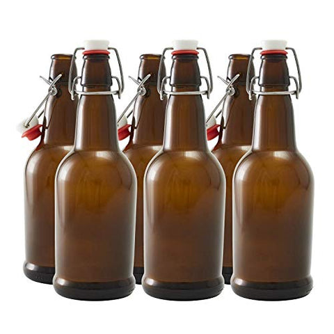 6 pack amber beer bottles