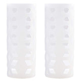 2 pieces white silicone sleeves for glass bottles