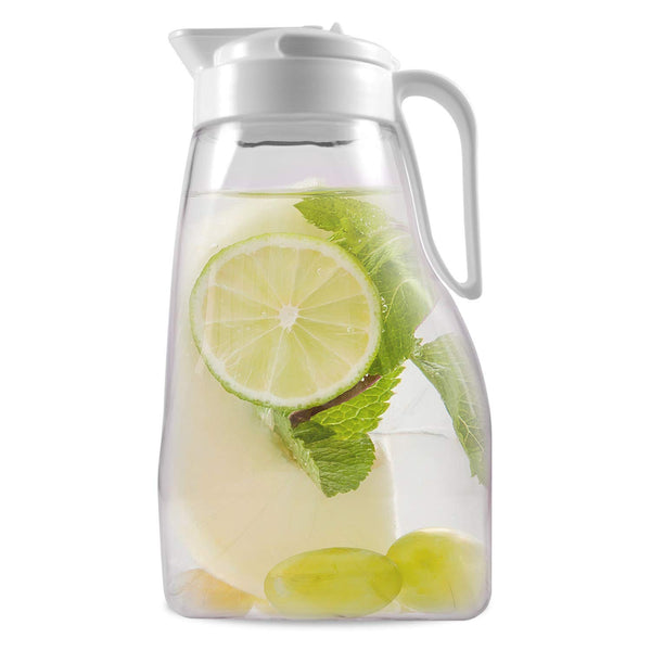 3.2 quart Largepour white airtight beverage pitcher