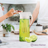 Fusepour beverage pitcher with tea and fruit infuser