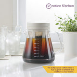 Coffee maker with Immersed filter for cold brew