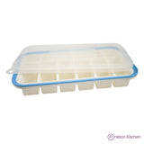 silicone ice tray with lid makes 18 cubes