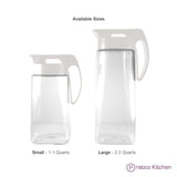 available sizes for the fusepour pitcher