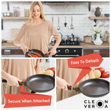 Easy installation of Cleverona nonstick fry pan handle