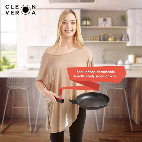 Cleverona detachable handle fry pan