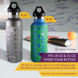 Silicone sleeve fits hydro flask bottles