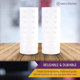 reusable and durable silicone sleeves in white color
