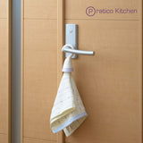 Towel cloth holder on doorknob 