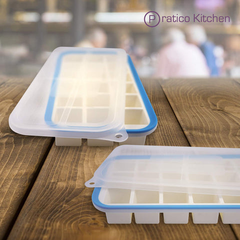Easy open ice cube tray lids 