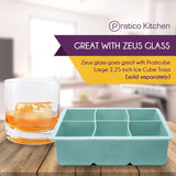 Ice cubes from large ice tray great with zeus glass