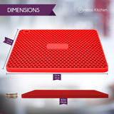 red silicone pot holder dimensions