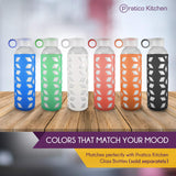 glass bottles silicone sleeves in assorted colors