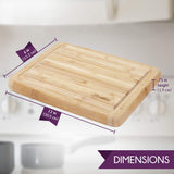 small bamboo cutting board or serving tray dimension