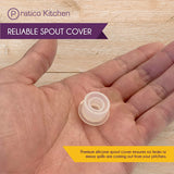 Premium silicone cover to prevent leaks and spills