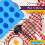 Stain-resistant easy to clean silicone baking and muffin pan