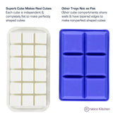 silicone ice cube tray makes perfectly shaped cubes