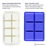 silicone ice tray with lid features