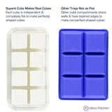 silicone ice cube tray makes perfectly shaped cubes