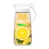 SnapPour water, juice, and beverage airtight pitcher white