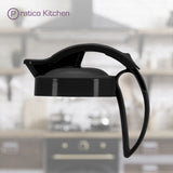 QuickPour pitcher replacement top cap in black color